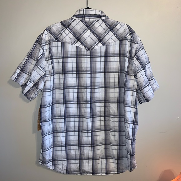 2 NWT XXL Machine short sleeve button up plaid shirts - Picture 5 of 16